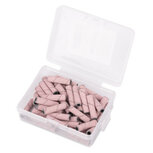 Schuurrolletjes cilinder 240gritt roze 50 st box lengte 20mm-3mm &Oslash; 