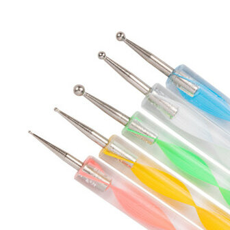 Dubbelzijdige Dottingtool set van 5 