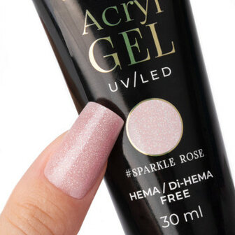 Acrylgel Molly Nails Pink Sparkle HEMA/Di-HEMA Free 30ml