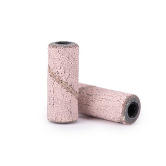 Schuurrolletjes cilinder 240gritt roze 50 st box lengte 13mm- 3mm &Oslash; 
