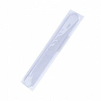Vervangende schuurpads, voor rechte metaalvijl (zebrakleur), korrel 240, 10 stuks.