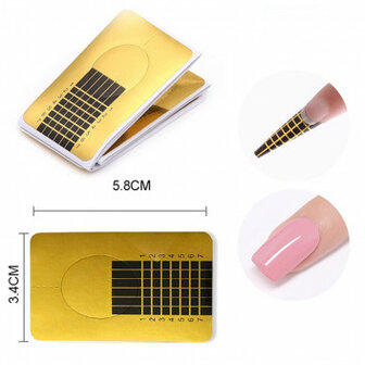 RaNails Gold Nail Form 100ct