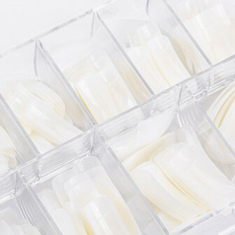 Naturel nageltips -lange opzet  140 stuks