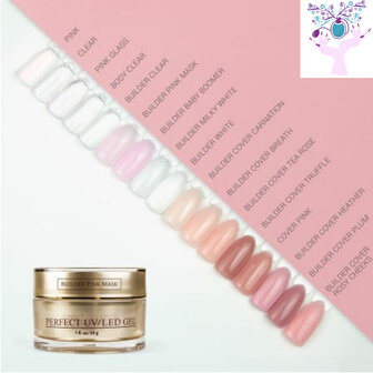 Ranails Perfect Builder Cover Carnation gel 30ml uv/led