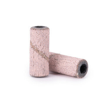 Schuurrolletjes cilinder 240gritt roze 50 st box lengte 13mm- 3mm Ø 