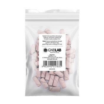 Schuurrolletjes cilinder 240gritt roze 50 lengte 13mm-3mm Ø