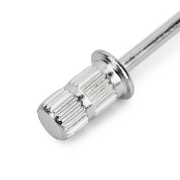 Stalen bitje voor schuur-rolletjes 12mm lengte en 6mm Ø