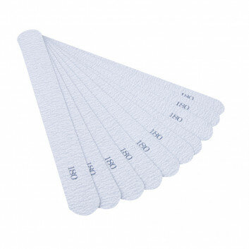 Vervangende schuurpads, voor rechte metaalvijl (zebrakleur), korrel 180, 10 stuks.