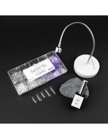 Soft Gel Tips Long Coffin 500 pcs